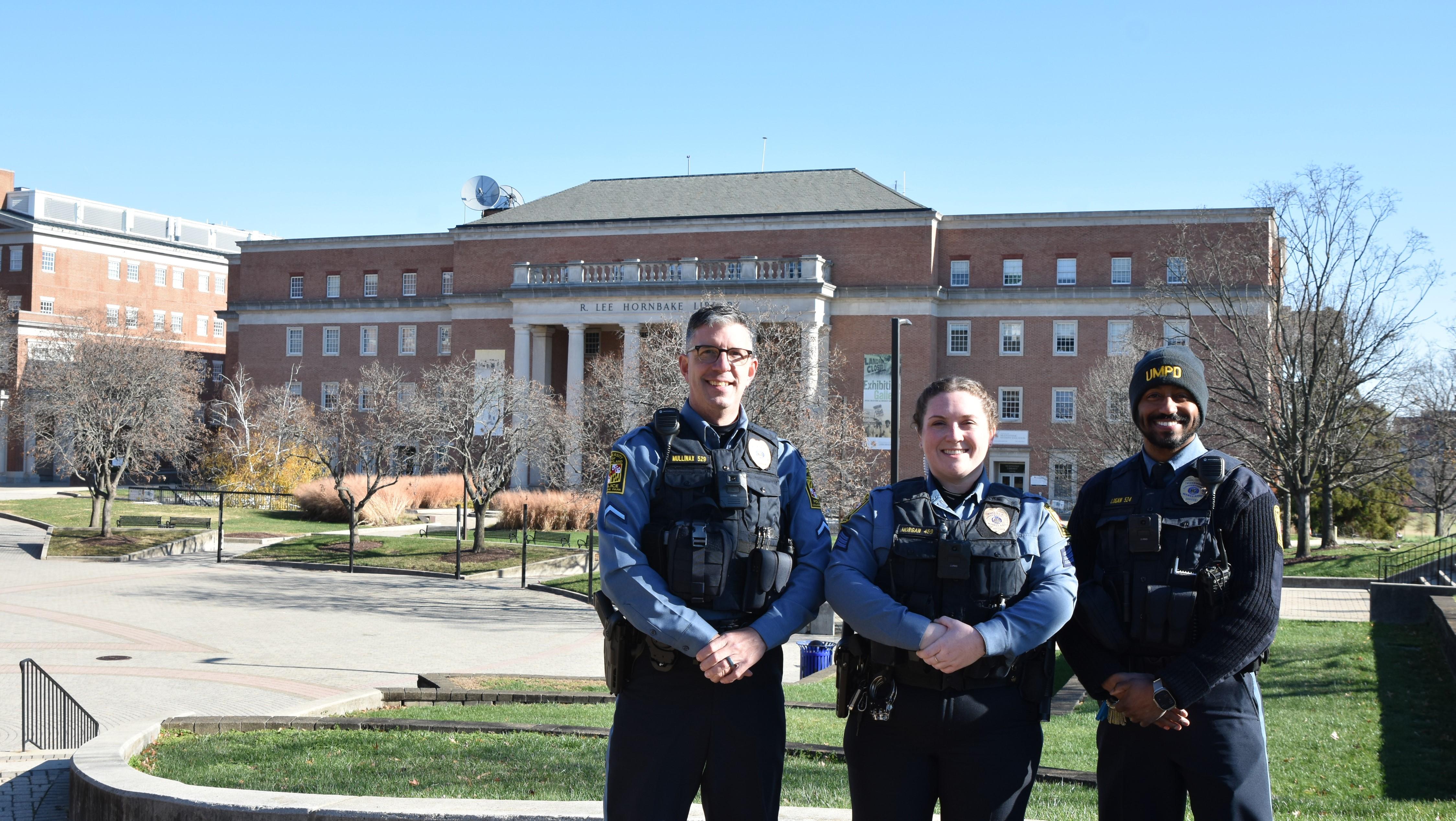 Three UMPD officers on campus